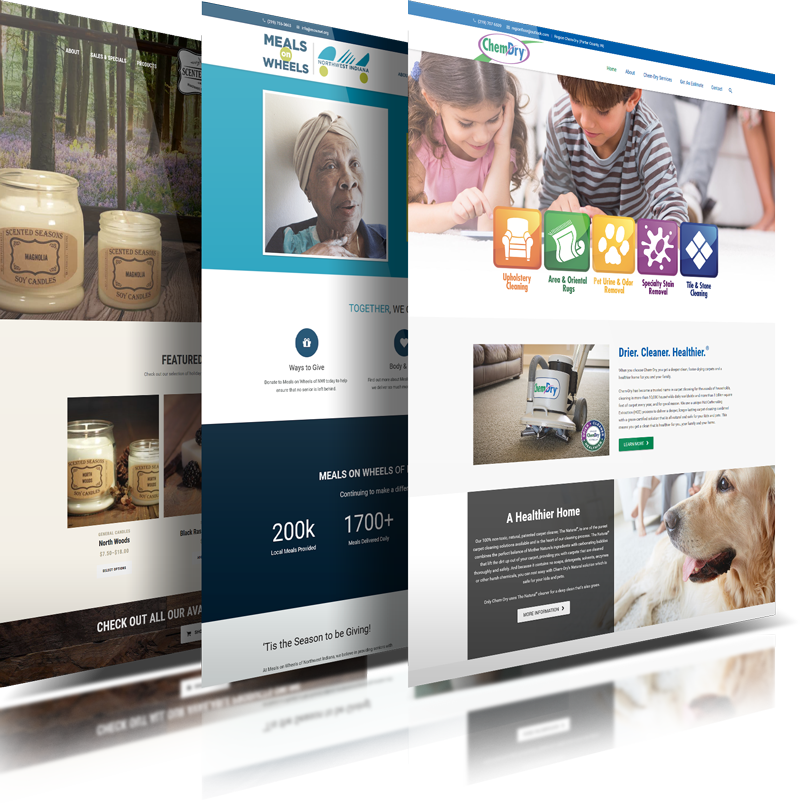 WebSharX website design package showcase